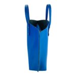 Große Leder-Handtasche mit herausnehmbarer Innentasche | Blau – Bild 4