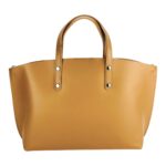 Damen-Lederhandtasche | Cognac-Braun – Bild 5