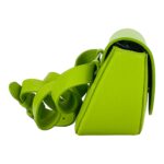 Abgerundete Leder-Umhängetasche für Damen | Limettengrün – Bild 5