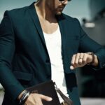 Unisex Canvas Leather Clutch | Black - Image 3