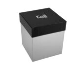 Eleganter Schreibtisch-Stiftehalter aus Leder | Schwarz-Gelb – Bild 4