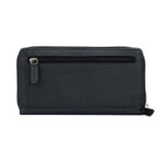 Women's Large Saffiano Leather Wallet | Black - Image 2