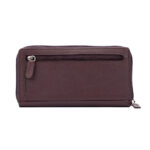 Large Saffiano leather wallet for women | Bordeaux - Image 2
