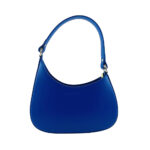 Flexible Leather Shoulder Bag for Women | Royal Blue - Image 2