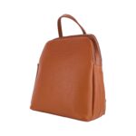 Women's Leather Backpack with Double Compartment | Cognac - Image 2