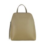 Damen-Leder-Rucksack mit Doppelfach | Taupe – Bild 3