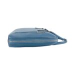 Unisex Leather Business Briefcase | Light Blue - Image 3