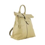 Weicher Leder-Rucksack für Damen | Beige