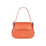 "EMMA" shoulder bag with flap | Orange