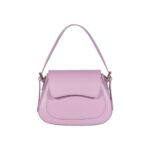 EMMA" Shoulder Bag with Flap Closure | Light Pink