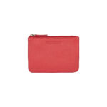 Leather Key Case with Coin Compartment & RFID Protection | Red - Image 2