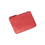Leather Key Case with Coin Compartment & RFID Protection | Red - Image 3