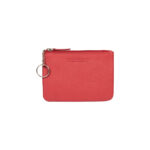 Leather Key Case with Coin Compartment & RFID Protection | Red - Image 4
