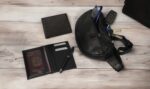Weiche Leder-Schultertasche für Damen | Schwarz – Bild 4