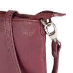 Elegante Leder-Handtasche für Damen | Altrosa – Bild 2