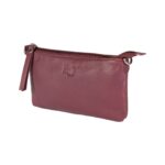Elegante Leder-Handtasche für Damen | Altrosa – Bild 3