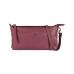 Elegante Leder-Handtasche für Damen | Altrosa