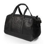 Robuste Reisetasche aus Canvas & Leder | Weekender Schwarz
