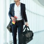 Robuste Reisetasche aus Canvas & Leder | Weekender Schwarz – Bild 2