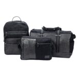 Robuste Reisetasche aus Canvas & Leder | Weekender Schwarz – Bild 5
