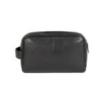 Elegantes Beauty Case aus Leder | Schwarz – Bild 3