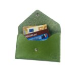 Kleine Geldbörse aus Echtleder | Grün | Unisex