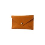 Kleines Leder-Etui mit Klappe | Orange – Bild 2