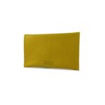 Kleines Leder-Etui mit Klappe | Gelb – Bild 3