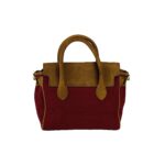 Mini-Handtasche aus Canvas und Leder | Bordeaux – Bild 5