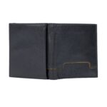Klassische Bifold Herren-Ledergeldbörse | Schwarz – Bild 2