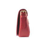 Elegante Leder-Umhängetasche | Rot – Bild 3