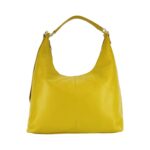 Weiche Leder-Schultertasche für Damen | Senfgelb – Bild 2
