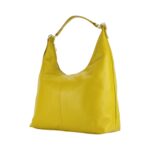 Weiche Leder-Schultertasche für Damen | Senfgelb – Bild 5