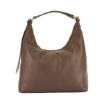 Weiche Leder-Schultertasche für Damen | Dunkelbraun – Bild 2