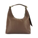 Weiche Leder-Schultertasche für Damen | Dunkelbraun – Bild 3