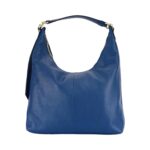 Weiche Leder-Schultertasche für Damen | Blau – Bild 2
