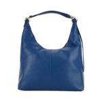 Weiche Leder-Schultertasche für Damen | Blau – Bild 3