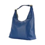 Weiche Leder-Schultertasche für Damen | Blau – Bild 5