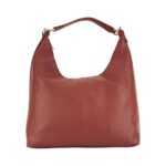 Weiche Leder-Schultertasche für Damen | Rubinrot – Bild 2