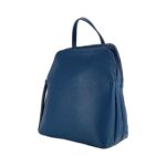 Leder-Rucksack mit Doppelfach für Damen | Royalblau – Bild 2