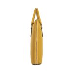 Unisex Business-Aktentasche aus Leder | Senfgelb – Bild 4
