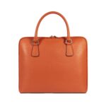 Unisex Business-Aktentasche aus Leder | Orange – Bild 2