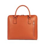Unisex Business-Aktentasche aus Leder | Orange – Bild 3