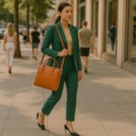 Unisex Business-Aktentasche aus Leder | Orange – Bild 5