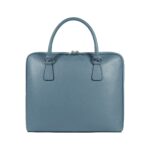 Unisex Business-Aktentasche aus Leder | Hellblau – Bild 2