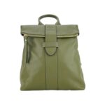 Weicher Leder-Rucksack für Damen | Oliv – Bild 3