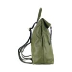 Weicher Leder-Rucksack für Damen | Oliv – Bild 4