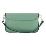 Kleine Leder-Schultertasche mit Kette | Mintgrün – Bild 5