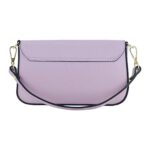 Damen-Ledertasche mit goldener Kette aus Echtleder | Helles Lila – Bild 5