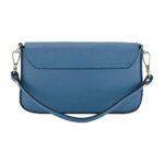 Klassische Leder-Handtasche für Damen | Blau – Bild 5